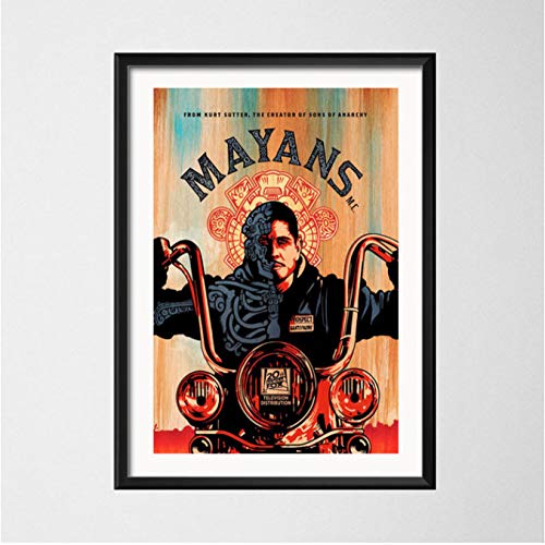 NOBRAND Mayans MC Hot TV Series Show Season Custom Art Painting Seda Lienzo Poster Wall Home Decor 50 * 70Cm Sin Marco