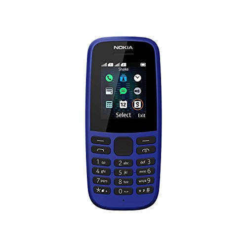 Nokia 105 - 2019 Blue Dual Sim, Versión extranjera, No tiene idioma español