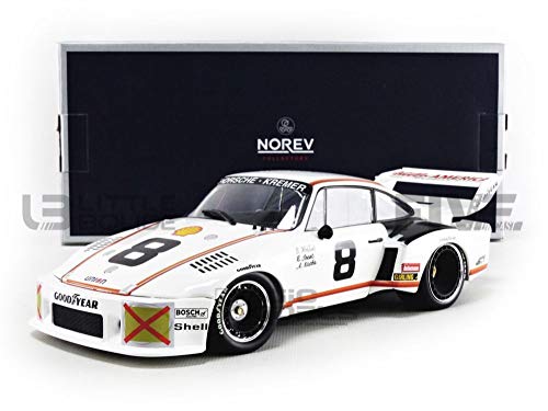 Norev- Coche en Miniatura de colección, 187438, Blanco y Rojo Norev- Coche en Miniatura de colección, 187438, Blanco y Rojo