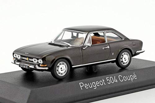 Norev® NV475433 1969 Peugeot 504 Coupe - Modelos de Fundido de Color marrón, Escala 1:43