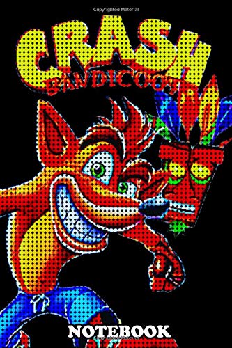 Notebook: Crash Bandicoot Pixel , Journal for Writing, College Ruled Size 6" x 9", 110 Pages