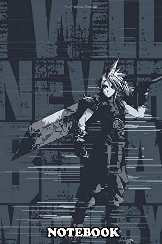 Notebook: Final Fantasy Cloud Strife , Journal for Writing, College Ruled Size 6" x 9", 110 Pages