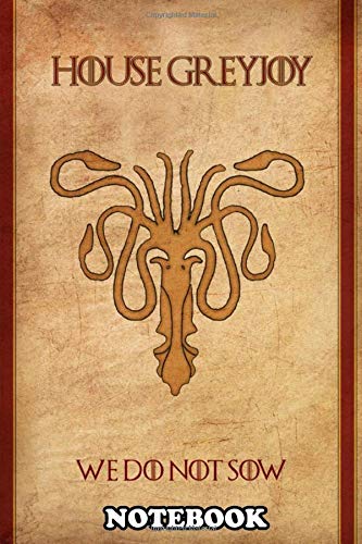 Notebook: House Greyjoy Sigil From Game Of Thrones Done In Class , Journal for Writing, College Ruled Size 6" x 9", 110 Pages