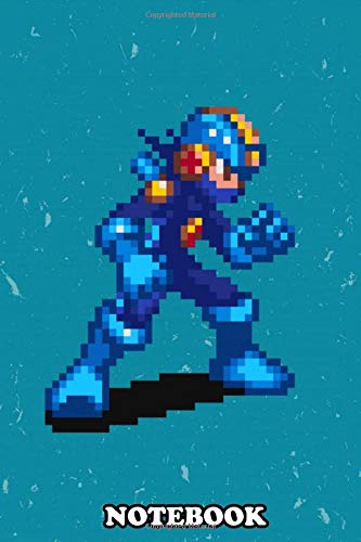 Notebook: Megaman , Journal for Writing, College Ruled Size 6" x 9", 110 Pages