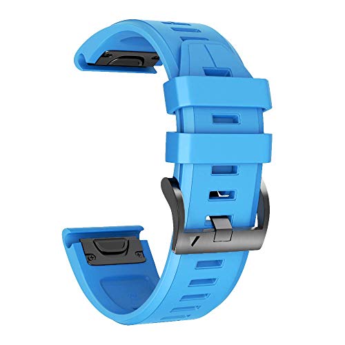 Notocity Garmin Fenix 5X Correa, Silicona Reemplazo Correa para Garmin Fenix 3/Fenix 3 HR/Fenix 5X/Fenix 5X Plus/Fenix 6X/Fenix 6X Pro, Easy-Fit, no Adapta a Fenix 5