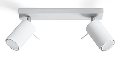 NOVEDAD! Plafón Blanco de sala de estar y pasillo - acero - SOLLUX RING 2 SL.0088 lámpara de techo Loft redonda, estilo moderno, de 2 luces LED Gu-10 *** LÁMPARAS - Los precios más bajos en Amazon! NOVEDAD! Plafón Blanco de sala de estar y pasillo - acero - SOLLUX RING 2 SL.0088 lámpara de techo Loft redonda, estilo moderno, de 2 luces LED Gu-10 *** LÁMPARAS - Los precios más bajos en Amazon!