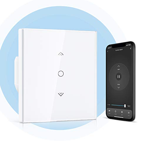 【Nueva Generación】Alexa Interruptor Persiana Wifi, Etersky Interruptor Porcentual Inteligente para Persiana, Motor Persiana y Toldos Electricos, Interruptor Cortina Compatible con Alexa y Google Home