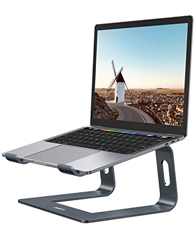 NULAXY Soporte Laptop, Soporte Ordenador, Laptop Stand, Soporte de Portátil, Soporte para Portatil para DELL, HP, Samsung, Lenovo de11-15.6 Pulgadas, Gris