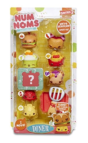 Num Noms- Deluxe Pack Series 2 Diner Jumbo Combo Muñecos coleccionables y Playsets, Multicolor (Bandai 544098) , color/modelo surtido