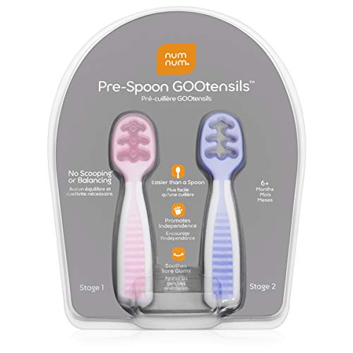 NUMNUM PreCucharas de Aprendizaje para Bebés | Juego de 2 cucharas de Silicona (Etapa 1 + Etapa 2) | #1 Recomendada por nutricionistas y expertos Baby Led Weaning |Ideal BLW (Rosa/Lila) NUMNUM PreCucharas de Aprendizaje para Bebés | Juego de 2 cucharas de Silicona (Etapa 1 + Etapa 2) | #1 Recomendada por nutricionistas y expertos Baby Led Weaning |Ideal BLW (Rosa/Lila)