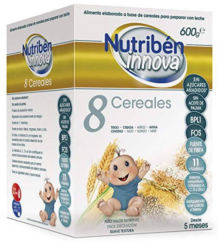 Nutribén Papillas Innova 8 Cereales 600 gr. Desde Los 5 Meses Nutribén Papillas Innova 8 Cereales 600 gr. Desde Los 5 Meses