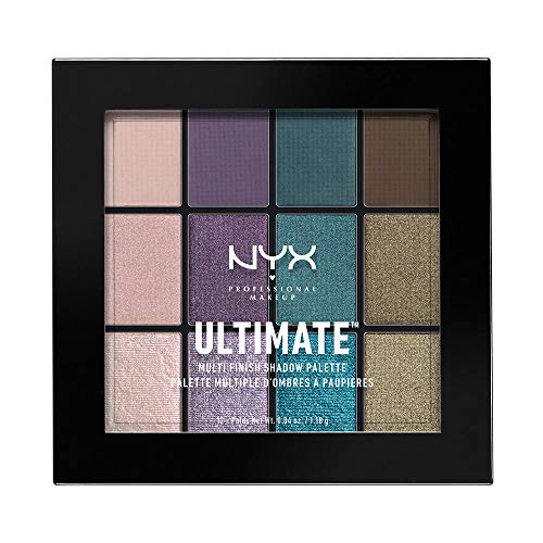 NYX PROFESSIONAL MAKEUP Paleta de sombras de ojos Ultimate Multi-Finish Shadow Palette Tono 7 Smoke Screen Color Multicolor