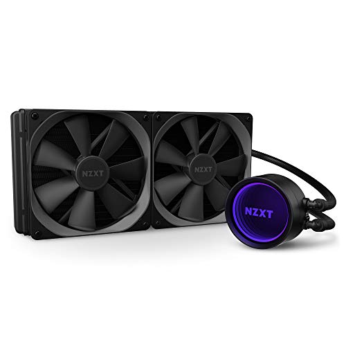 NZXT Kraken X63 280 mm - RL-KRX63-01 - Refrigerador líquido de CPU AIO RGB - Diseño de espejo giratorio infinito - Alimentado por CAM V4 - Ventiladores de radiador Aer P 140 mm (2 incluidos)