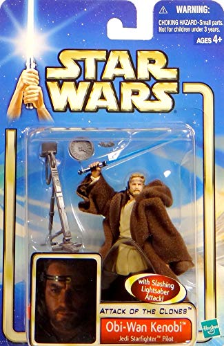 'Obi-Wan Kenobi Jedi Star Fighter pilot "Attack Of The Clones Figura No. 36 – Star Wars Saga Collection 2002 – 2004 de Hasbro