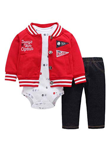 Odziezet Conjunto Recién Nacido Bebé Mono Niño Niña Abrigo Sudadera Invierno Primavera Otoño 3PC 3-18 Meses Odziezet Conjunto Recién Nacido Bebé Mono Niño Niña Abrigo Sudadera Invierno Primavera Otoño 3PC 3-18 Meses