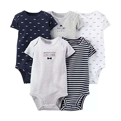 Odziezet Mono Bebe Recién Nacido Niña Niño Body Mameluco Sin Pies Algodón Romper Verano Pack 5 para 3-24 Meses Odziezet Mono Bebe Recién Nacido Niña Niño Body Mameluco Sin Pies Algodón Romper Verano Pack 5 para 3-24 Meses