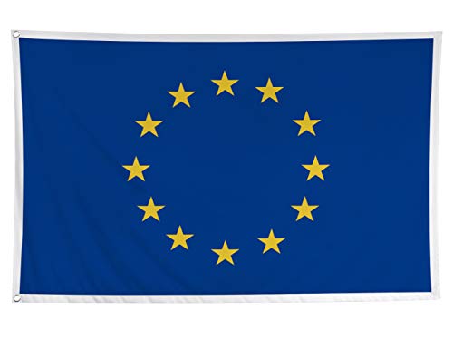 Oedim Bandera Comunidad Europea 100x70cm | Reforzada y con Pespuntes | Impresión Frontal Oedim Bandera Comunidad Europea 100x70cm | Reforzada y con Pespuntes | Impresión Frontal