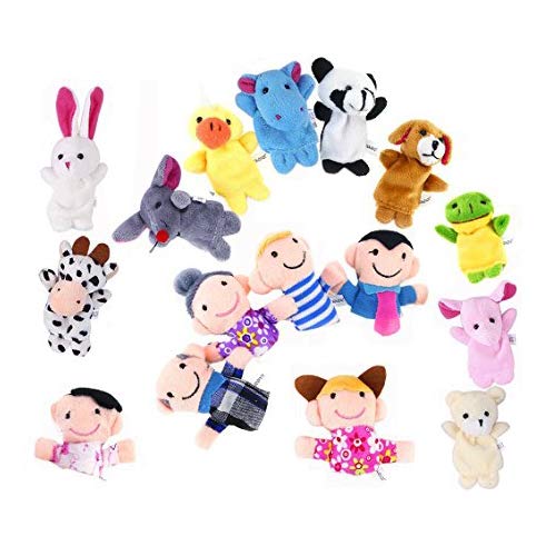 OFKPO 16pcs títeres de Dedo - Marionetas de Animales bebé Surtidas OFKPO 16pcs títeres de Dedo - Marionetas de Animales bebé Surtidas