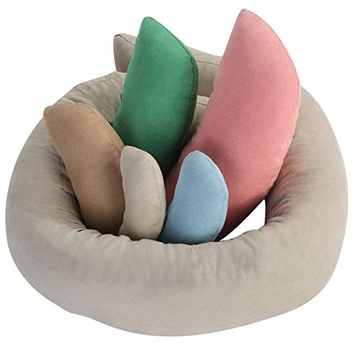 OhhGo Juego de accesorios para fotografía recién nacido, almohada de ayuda para posar fotos de 1 a 3 meses (colorido) OhhGo Juego de accesorios para fotografía recién nacido, almohada de ayuda para posar fotos de 1 a 3 meses (colorido)