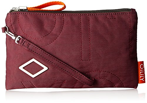 Oilily - Spell Cosmeticpouch Mhz, Carteras de mano Mujer, Rot (Burgundy), 1x13.5x23.5 cm (B x H T)