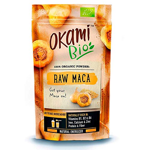 Okami Bio | Maca Cruda En Polvo | Energizante Natural | Naturalmente rico en Vitaminas B1, B2 & B6 | 200gr.