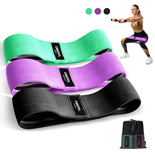 OMERIL Bandas Elasticas Musculacion, Antideslizantes Bandas de Resistencia de Tela, Cintas Elasticas para Gluteos, Cadera, Piernas, Brazos, Yoga, Pilates, Crossfit, Fitness, Ejercicios OMERIL Bandas Elasticas Musculacion, Antideslizantes Bandas de Resistencia de Tela, Cintas Elasticas para Gluteos, Cadera, Piernas, Brazos, Yoga, Pilates, Crossfit, Fitness, Ejercicios