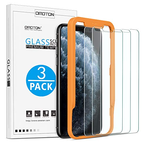 OMOTON Protector Pantalla iPhone 11 Pro MAX/iPhone XS MAX, 2.5D Cristal Templado iPhone 11 Pro MAX Protector de Pantalla iPhone XS MAX, Anti-Burbujas, 6.5 Pulgadas, con Marco Guía, 3 Piezas OMOTON Protector Pantalla iPhone 11 Pro MAX/iPhone XS MAX, 2.5D Cristal Templado iPhone 11 Pro MAX Protector de Pantalla iPhone XS MAX, Anti-Burbujas, 6.5 Pulgadas, con Marco Guía, 3 Piezas