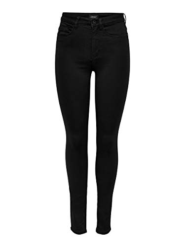 Only Onlroyal High Sk Jeans Pim600 Noos, Jeans Skinny para Mujer, Negro (Black), L (Talla Fabricante:30)