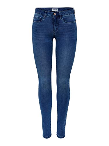 Only onlROYAL REG SKINNY JEANS PIM504 NOOS - Vaqueros Mujer, Azul (Medium Blue Denim), L (32)