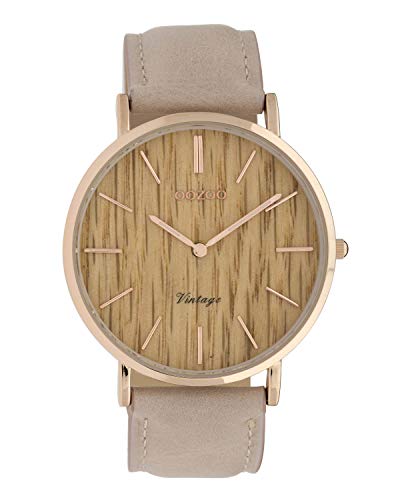 OOZOO Vintage Roze/Grijs horloge C9866 (40 mm) OOZOO Vintage Roze/Grijs horloge C9866 (40 mm)