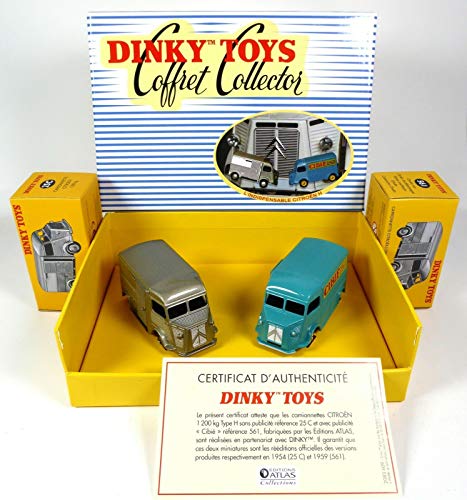 OPO 10 - Atlas Dinky Toys 1/43 - Gift Box of 2 Citroen HY Type H : Cibié + Gris 25C/561 OPO 10 - Atlas Dinky Toys 1/43 - Gift Box of 2 Citroen HY Type H : Cibié + Gris 25C/561