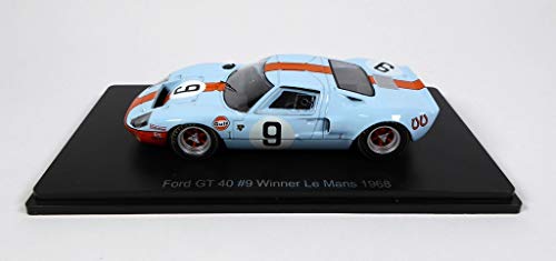OPO 10 - Ford GT40 Gulf # 9 Ganador Le Mans 1968 - Rodriguez-Bianchi - Spark 1/43 para Hachette Japon (04)