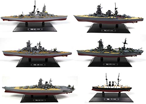 OPO 10 - Lote de 6 Buques de Guerra 1/1100: Nagato + Kongo + Musashi + Ise + Mikasa + Haruna (LT35)