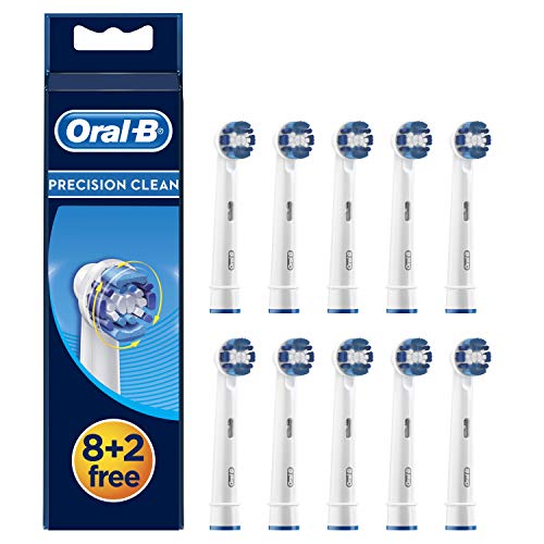 Oral-B Precision Clean Cabezales de Recambio, Tamaño del Buzón, Pack de 10 Unidades Oral-B Precision Clean Cabezales de Recambio, Tamaño del Buzón, Pack de 10 Unidades