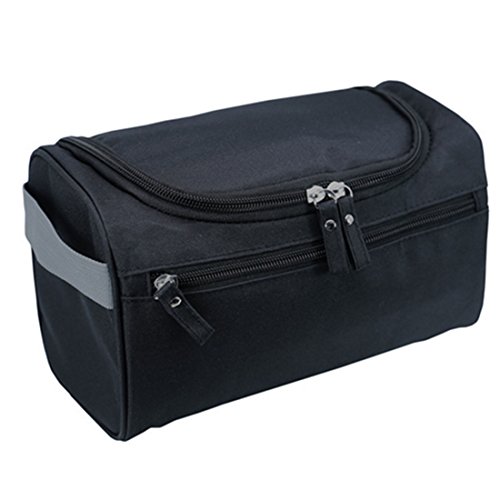 Organizador impermeable de cosméticos para hombres, para viajes de negocios, de 26 x 15 x 16 cm negro negro Organizador impermeable de cosméticos para hombres, para viajes de negocios, de 26 x 15 x 16 cm negro negro
