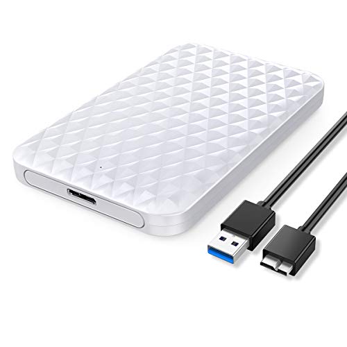 ORICO Caja Externa Disco Duro 2.5'' Carcasa Disco Duro Externo USB 3.0 a SATA 3.0 con UASP para HDD o SSD SATA I II III de 2.5 Pulgadas y 7-9.5 mm de hasta 4TB, sin Herramientas (Blanco) ORICO Caja Externa Disco Duro 2.5'' Carcasa Disco Duro Externo USB 3.0 a SATA 3.0 con UASP para HDD o SSD SATA I II III de 2.5 Pulgadas y 7-9.5 mm de hasta 4TB, sin Herramientas (Blanco)