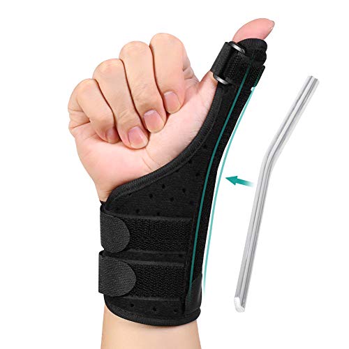 Órtesis Neopreno Para Pulgar, Muñequera ajustable para la mano izquierda o derecha, ligera y transpirable para esguinces, esguinces, artritis, tendinitis para mujeres y hombres