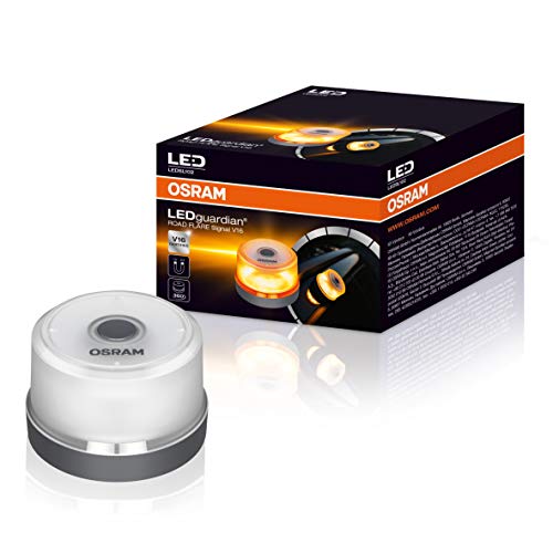 OSRAM LEDguardian ROAD FLARE señal V16, luz de advertencia para coches, luz de avería, baliza de emergencia coche, de acuerdo con los requisitos de la DGT