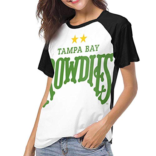 Ovilsm Camiseta para Mujer,Camisas Mujer Blusas Tampa Bay Rowdies Soccer Woman Women's Baseball Short Sleeves Stylish Short Sleeve Comfortable tee Shirt
