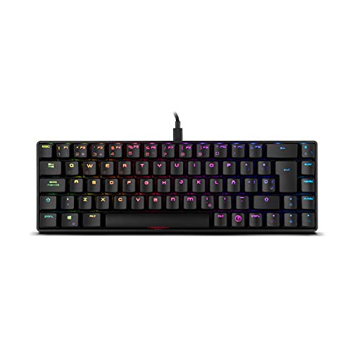 Ozone Gaming Teclado Mini Tactical -OZTACTICALSP- Mecanico sin Teclado numerico, Bluetooth 5.0, Switches Outemu Red, Iluminacion LED RGB, Silencioso, Layout Español, Negro Ozone Gaming Teclado Mini Tactical -OZTACTICALSP- Mecanico sin Teclado numerico, Bluetooth 5.0, Switches Outemu Red, Iluminacion LED RGB, Silencioso, Layout Español, Negro