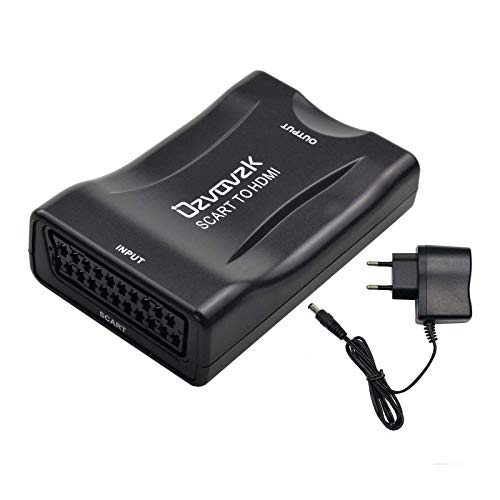Ozvavzk Scart HDMI Convertidor,Euroconector a HDMI Adaptador HD Stereo Vídeo Compuesta Reproductor para HDTV STB PS3 DVD BLU-Ray etc. Ozvavzk Scart HDMI Convertidor,Euroconector a HDMI Adaptador HD Stereo Vídeo Compuesta Reproductor para HDTV STB PS3 DVD BLU-Ray etc.