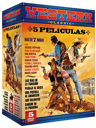 Pack Western Classic: Las Vías de la Traición + Pasaje al Oeste + Una Pistola al Amanecer + Los Valientes + Sangre en la Pradera [DVD]