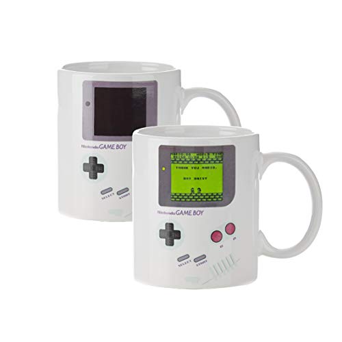 Paladone GIFPAL210 Taza Térmica Game Boy, Cerámica, Multicolor, 11x9x9 cm