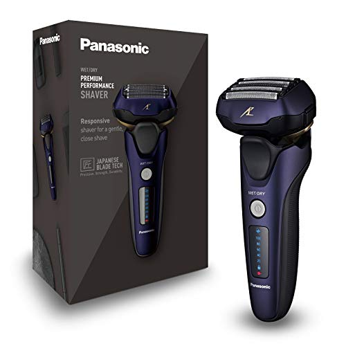 Panasonic ES-LV67-A803 - Afeitadora premium (Motor ultrarrápido, 5 hojas precisión nanométrica, cabezal multiflexible con 16 direcciones, funda de viaje, lavable, ion de litio) morado y negro Panasonic ES-LV67-A803 - Afeitadora premium (Motor ultrarrápido, 5 hojas precisión nanométrica, cabezal multiflexible con 16 direcciones, funda de viaje, lavable, ion de litio) morado y negro