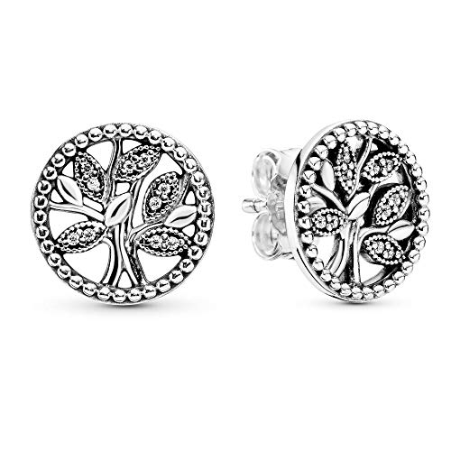 Pandora Mujer plata Pendientes de botón 297843CZ Pandora Mujer plata Pendientes de botón 297843CZ