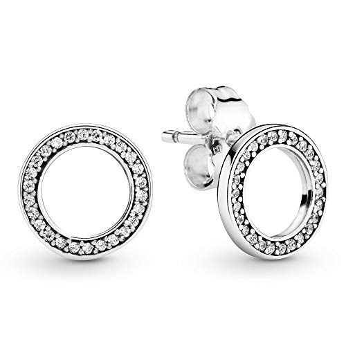 Pandora Pendientes de botón Mujer plata - 290585CZ