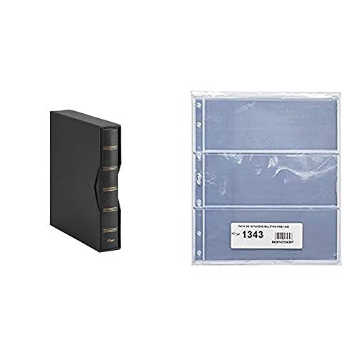 Pardo 134001 - Album para colección billetes universales, color negro + 134300 - Pack 10 fundas billetes universales, 3 departamentos Pardo 134001 - Album para colección billetes universales, color negro + 134300 - Pack 10 fundas billetes universales, 3 departamentos