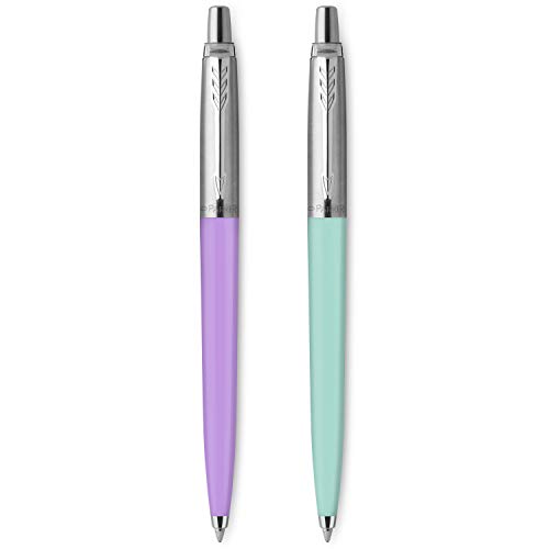 Parker Jotter Originals colección de bolígrafos pastel | colores surtidos de los años 50 | punta mediana | tinta azul | 2 unidades Parker Jotter Originals colección de bolígrafos pastel | colores surtidos de los años 50 | punta mediana | tinta azul | 2 unidades