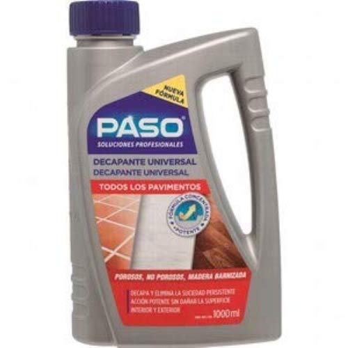 PASO - Decapante Universal Limpiador todo Pavimento, suelos Interior y Marmol, 1 L PASO - Decapante Universal Limpiador todo Pavimento, suelos Interior y Marmol, 1 L