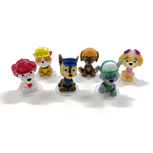 Patrulla Canina - Mini Figuras para Decorar Tartas de Cumpleaños Infantiles - Set de 6 - 4,5 cm Patrulla Canina - Mini Figuras para Decorar Tartas de Cumpleaños Infantiles - Set de 6 - 4,5 cm